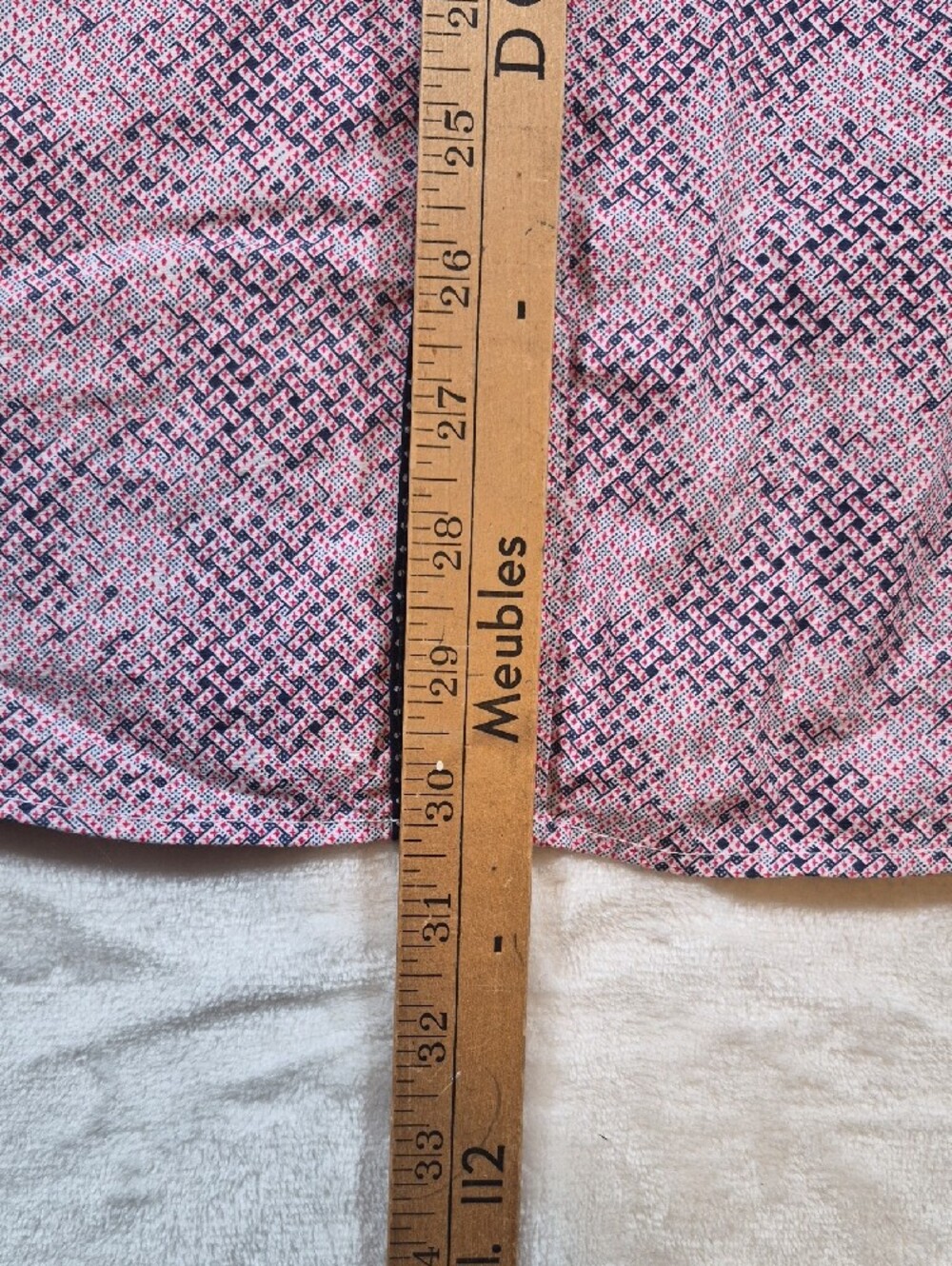 Men's Patterned Light Pink Casual Button-Down Shirt - Picture 6 of 8